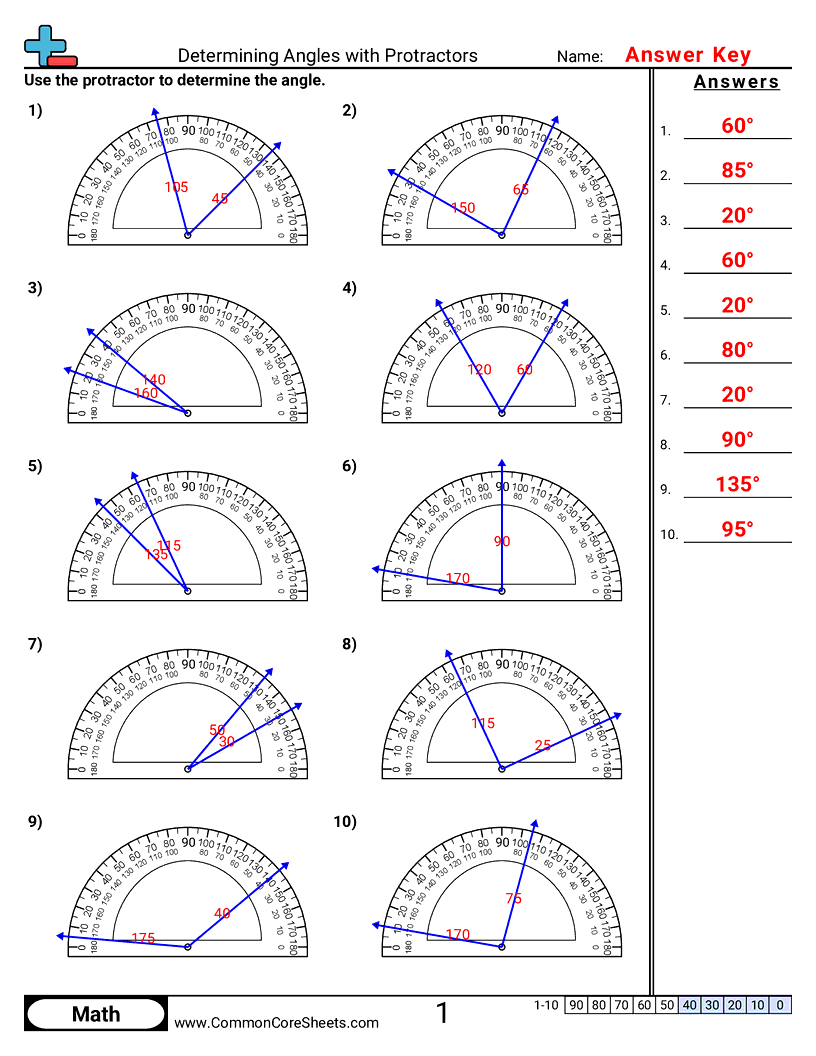 4md6 Worksheets - determining-angles-with-protractors worksheet