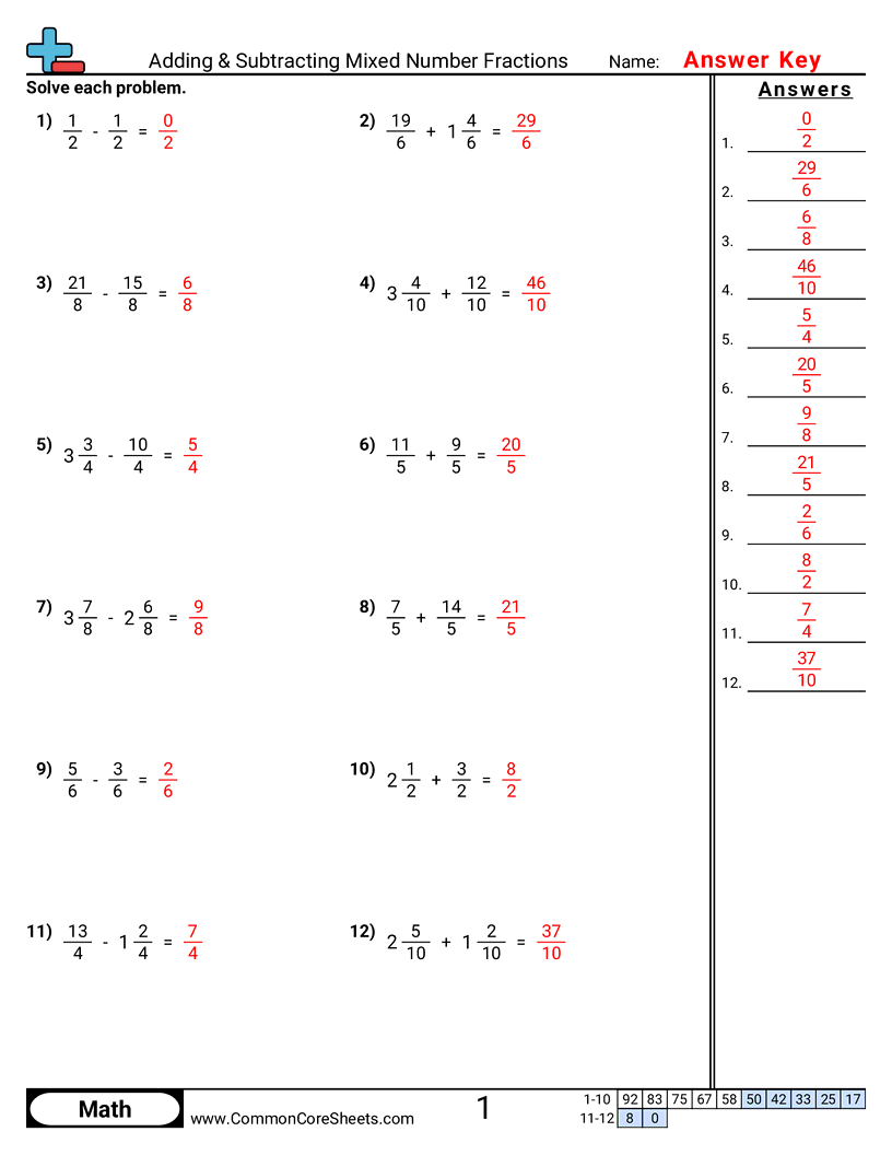 4nf3c Worksheets - mixed-fractions-same-denominator worksheet