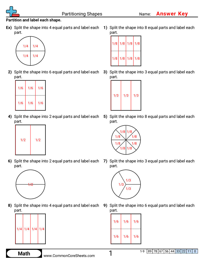 3g2 Worksheets - partitioning-shapes worksheet