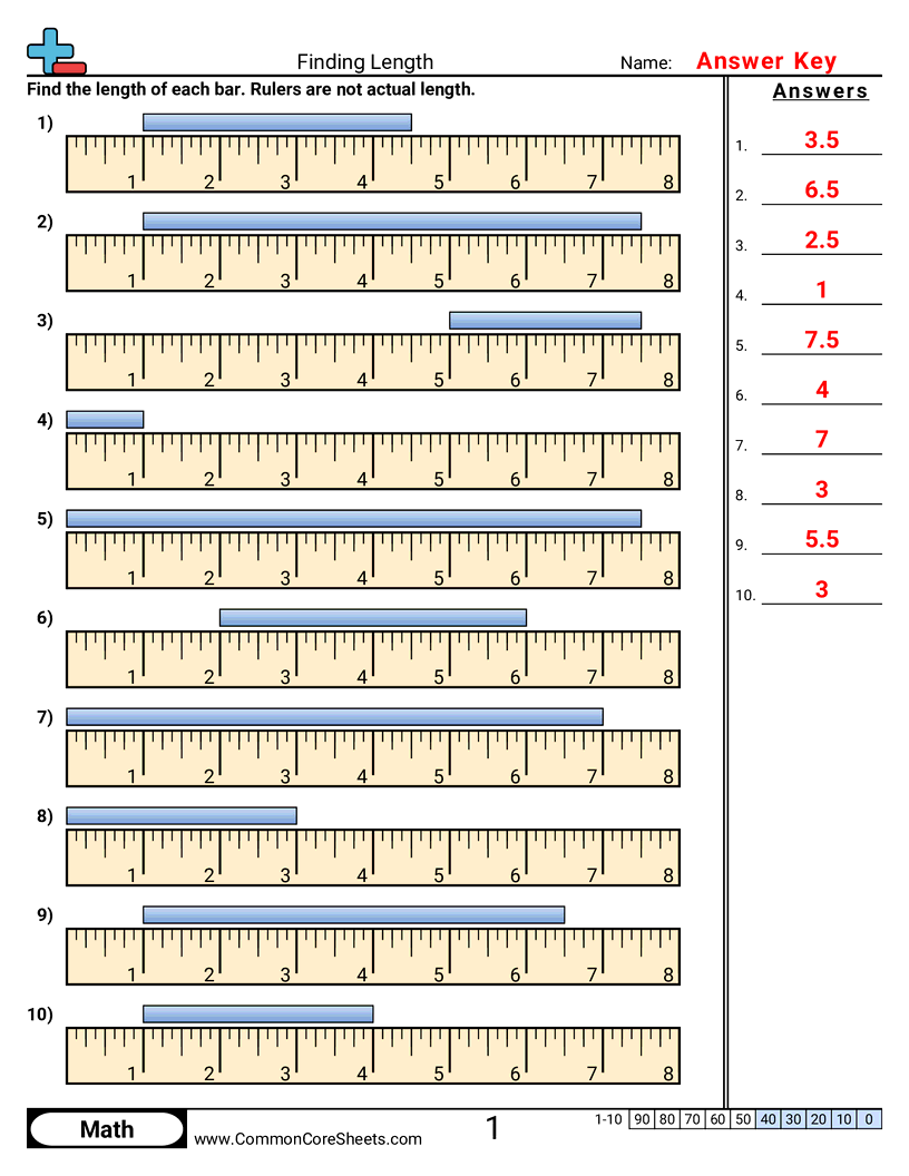 Measurement Worksheets - american-ruler worksheet